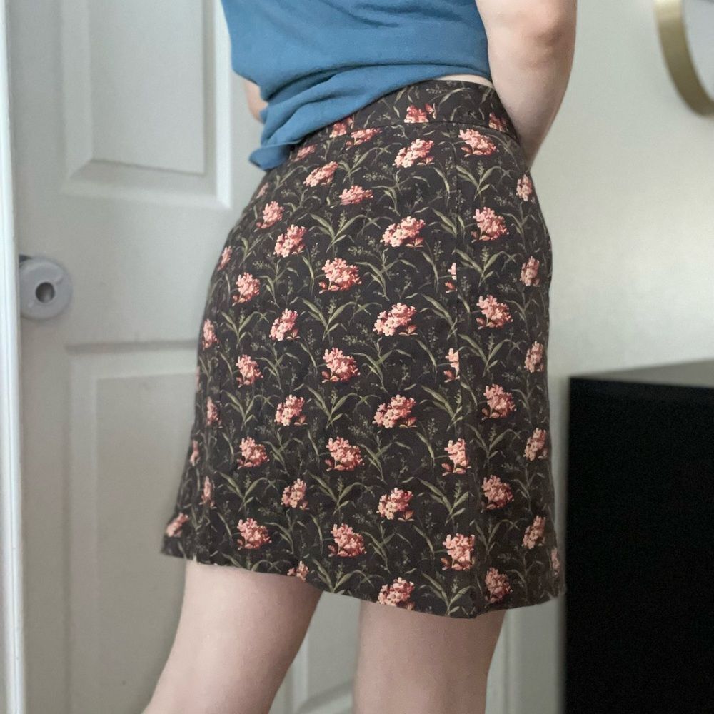 J. Crew Cotton Floral Mini Skirt Size‎ 6 Romantic Floral Pattern